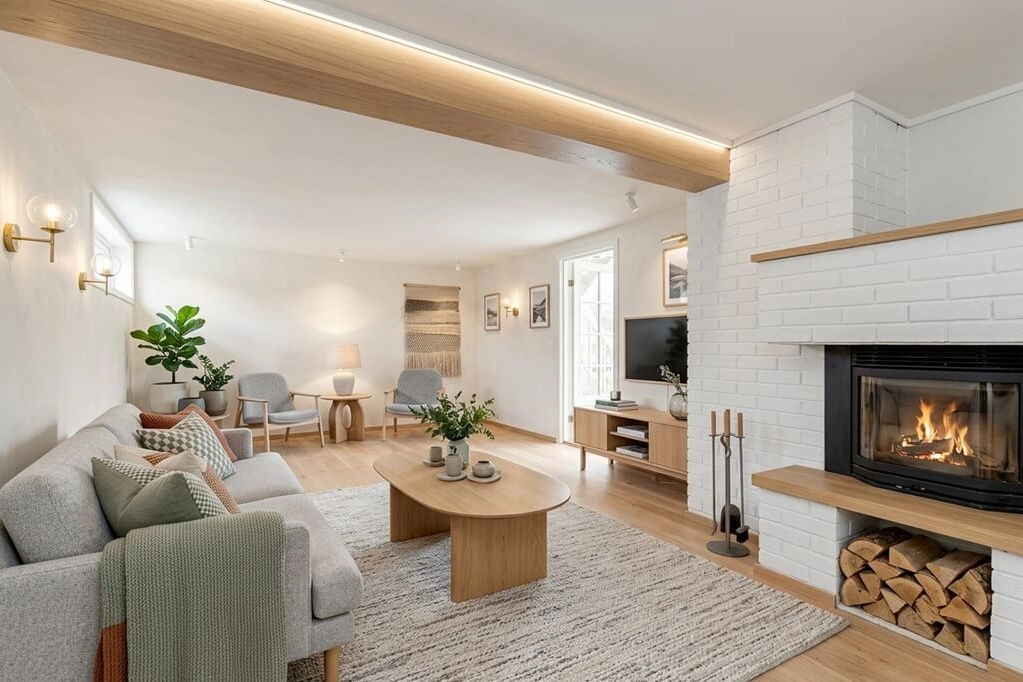 Redesigned Scandinavian Living Room