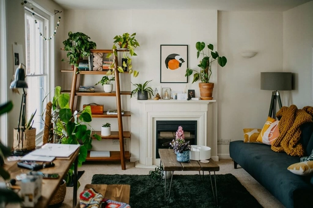 Living Room with old furniture