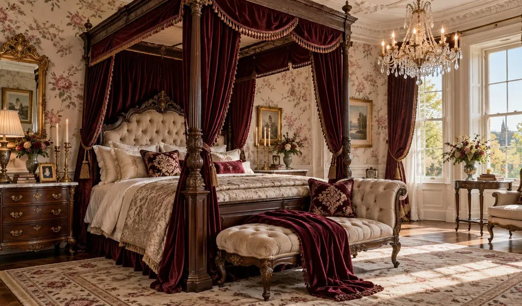 8 camere da letto in stile vittoriano da ricreare