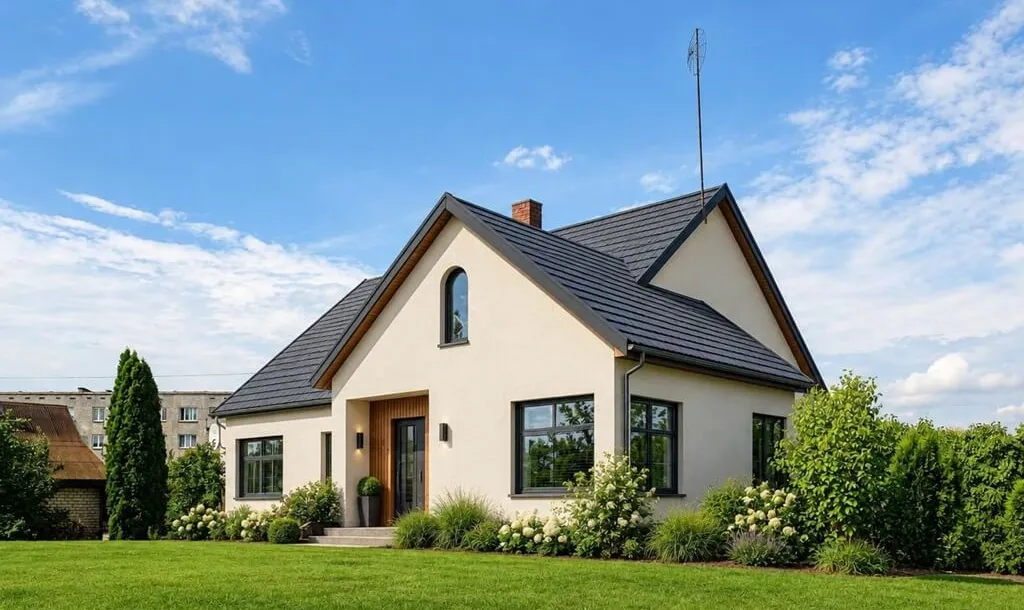 Redesigned Modern House with AI exterior design