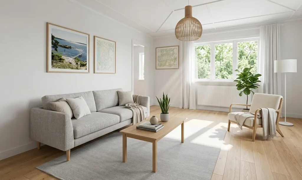 Renovated Scandinavian Living Room