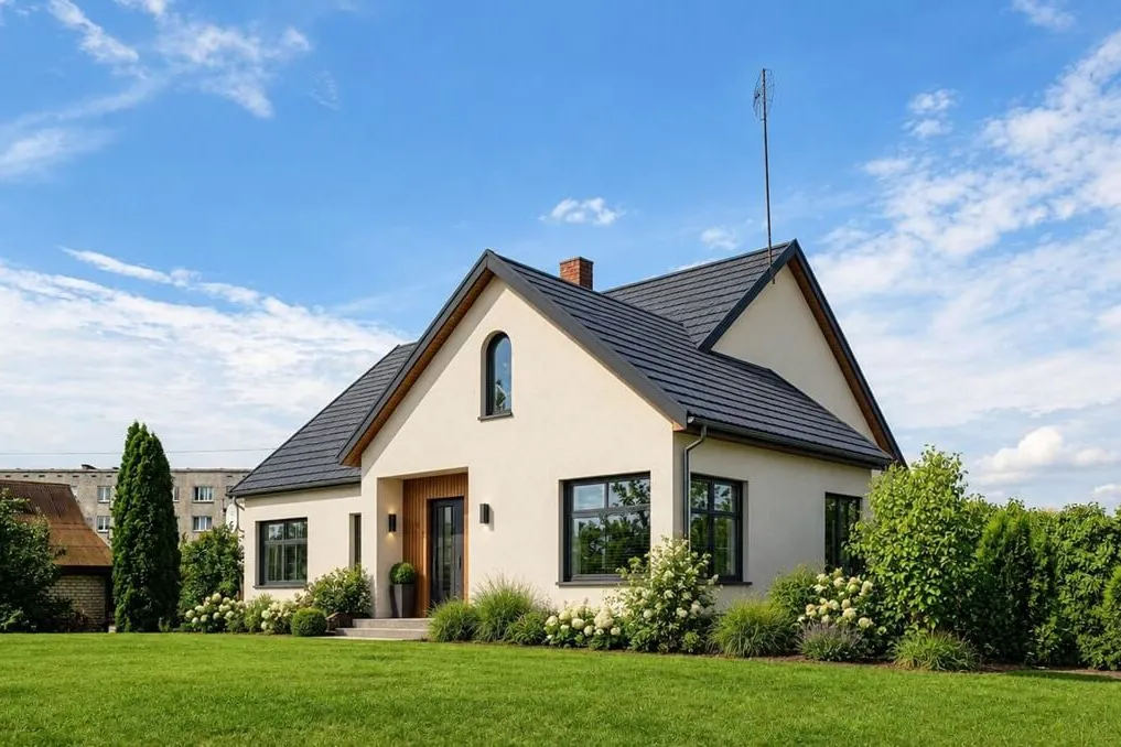 Redesigned Modern House with AI exterior design