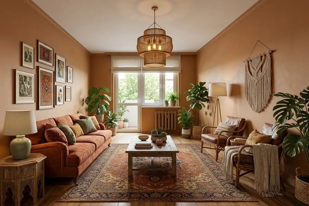 Renovated Bohemian Living Room