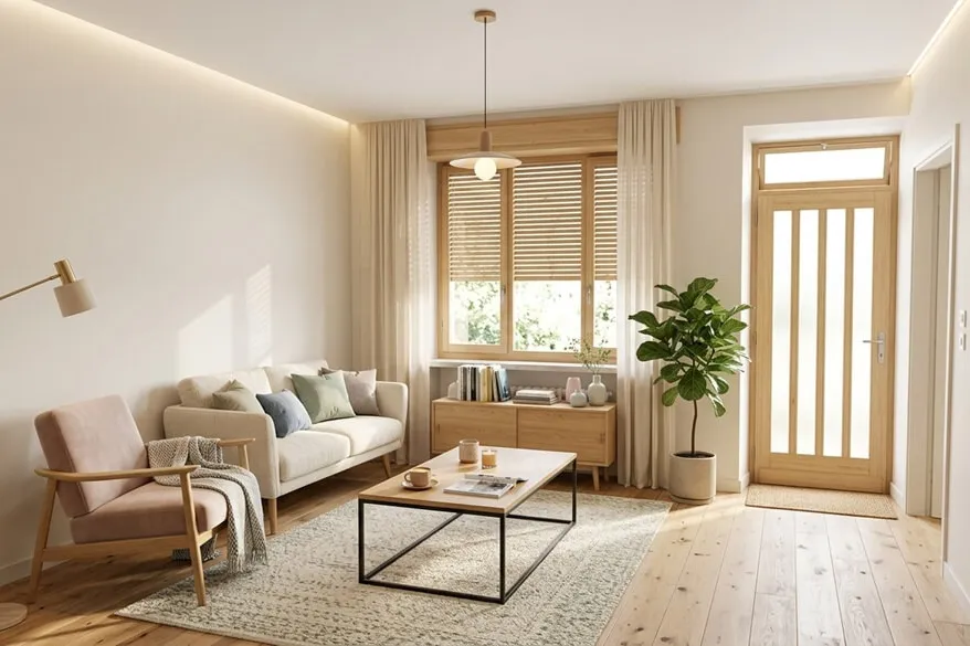Renovated Scandinavian Living Room