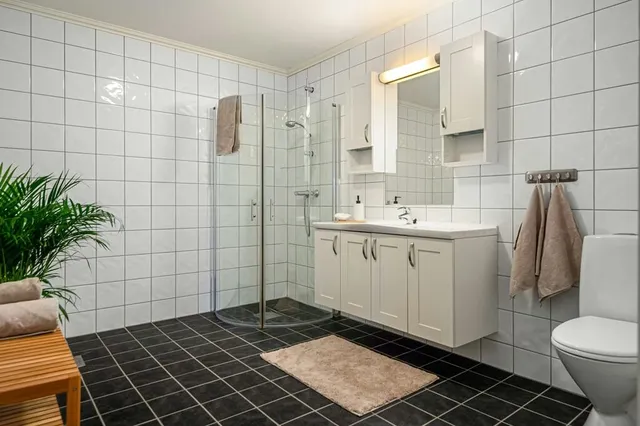 Bathroom with old furniture