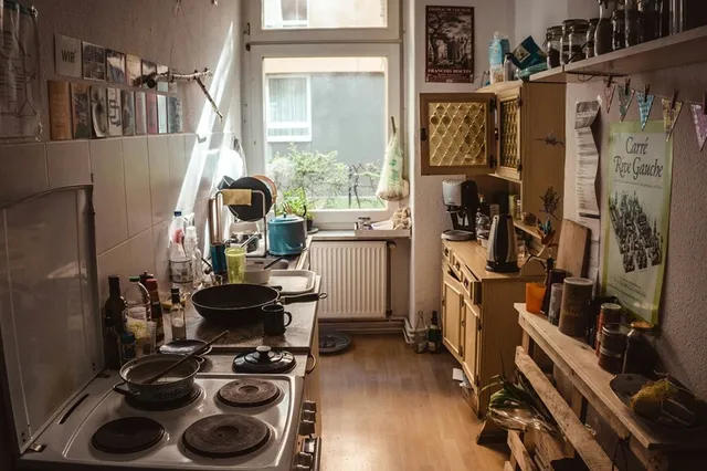 Kitchen with old furniture