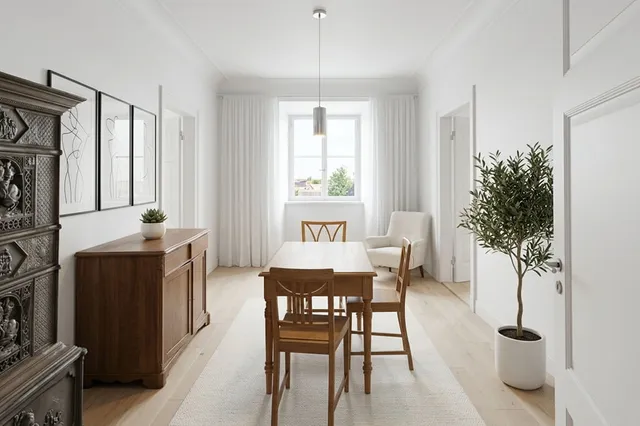 Renovated Minimalist Dining Room
