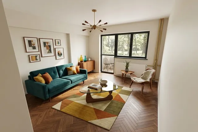 Renovated Mid-Century Living Room