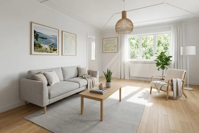 Renovated Scandinavian Living Room