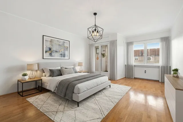 Camera da Letto Moderna con Virtual Staging