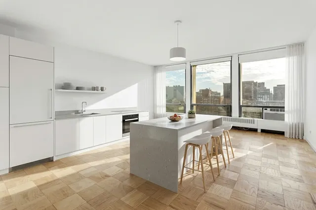 Virtually Staged Minimalist Kitchen