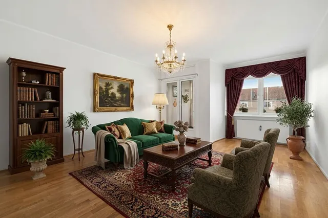 Virtually Staged Classic Living Room