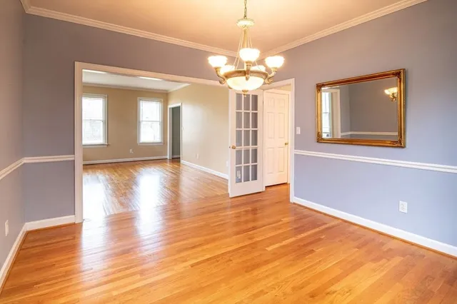 Empty Mid-Century Living Room