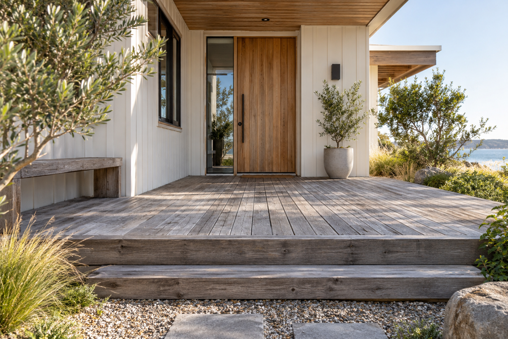 Sustainable and Weathered Wood Decking