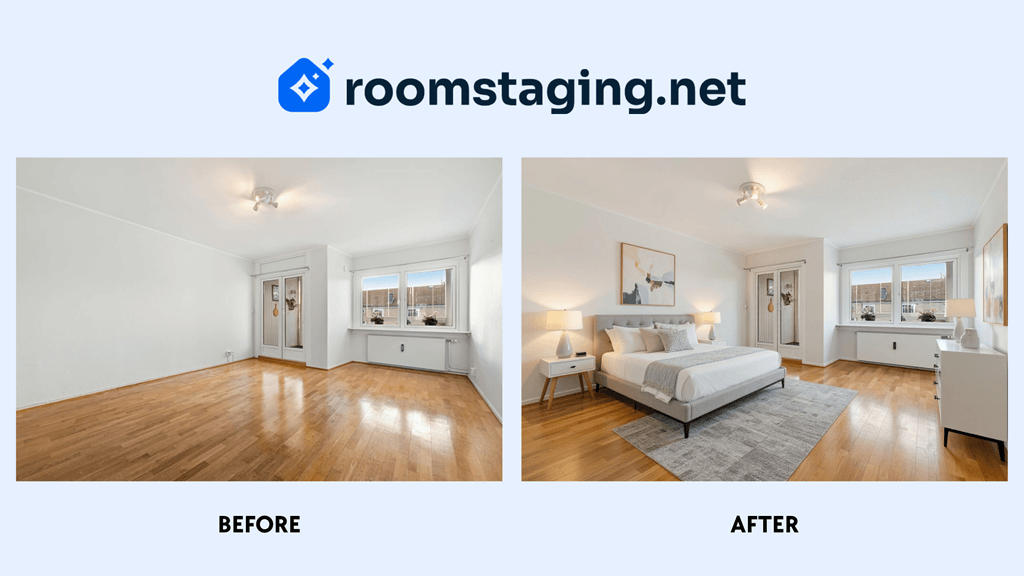 Przed i po - przykład wirtualnego stagingu